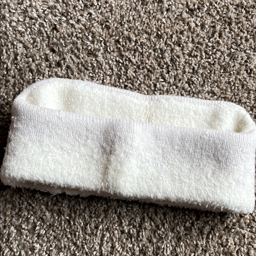 Lululemon Cozy White Fleece Headband